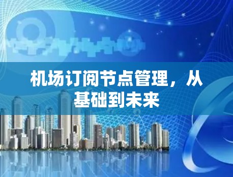 机场订阅节点管理,从基础到未来