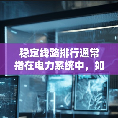 稳定线路排行通常指在电力系统中,如何通过分析和比较不同线路的稳定性,来确定哪些线路在特定条件下能够稳定运行,并将其排定为稳定线路。这一排定过程可能基于以下因素