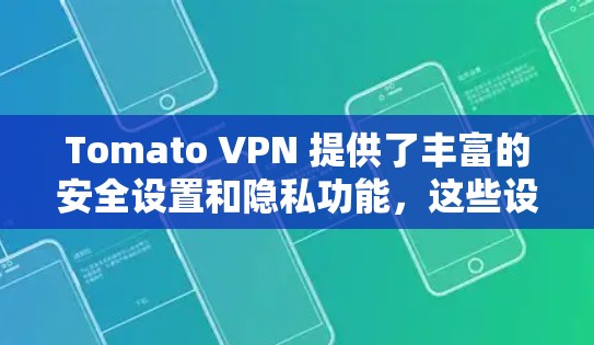 Tomato VPN 提供了丰富的安全设置和隐私功能，这些设置可以帮助你更好地控制VPN连接，限制访问范围，增加安全性。以下是一个详细的设置和隐私功能指南，帮助你更好地保护你的网络隐私