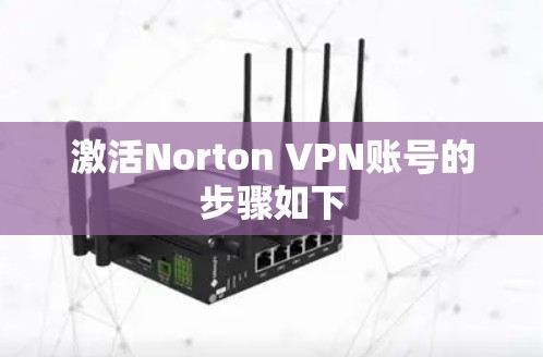 激活Norton VPN账号的步骤如下