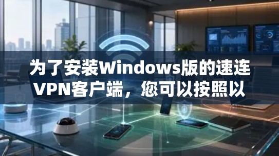为了安装Windows版的速连<strong>VPN客户端</strong>,您可以按照以下步骤进行
